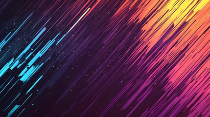 Colorful abstract background showing diagonal streaks and scattered particle lights