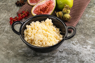 Delicous sheep cottage cheese curd