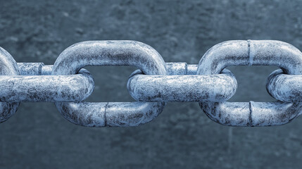 Naklejka premium Industrial Chain: A Symbol of Strength and Connection