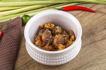 Blood Cockle Fried With Garlic
