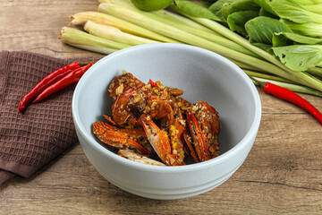 Steamed Spider crab Claws in tamatind sauce