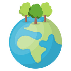 Reforestation Illustration