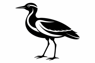 migratory bird line art silhouette vector illustration