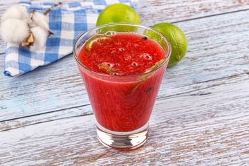 Cold and sweet Watermelon smoothie