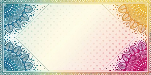 Creative mandala background design for art projects online platforms digital media vibrant colors aesthetic appeal abstract pattern concept