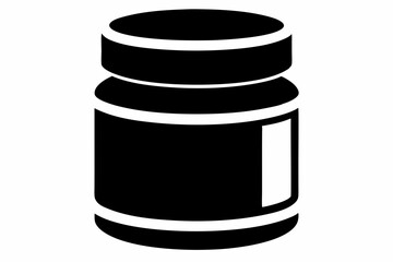 pills bottle line art silhouette vector illustration