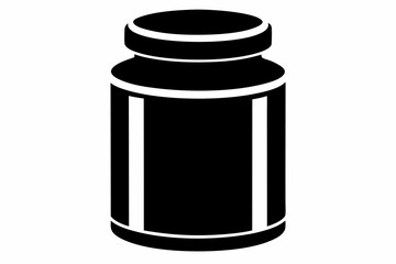 pills bottle line art silhouette vector illustration