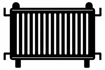 radiator line art silhouette vector illustration