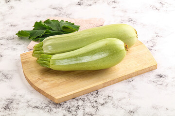 Raw frsh ripe zucchini vegetable