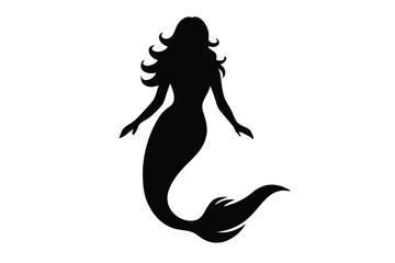 silhouette of a Mermaid 