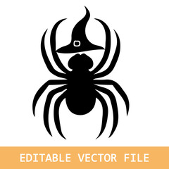 Scary black spider web. Spooky halloween decoration. 