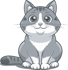 cat silhouette in vector