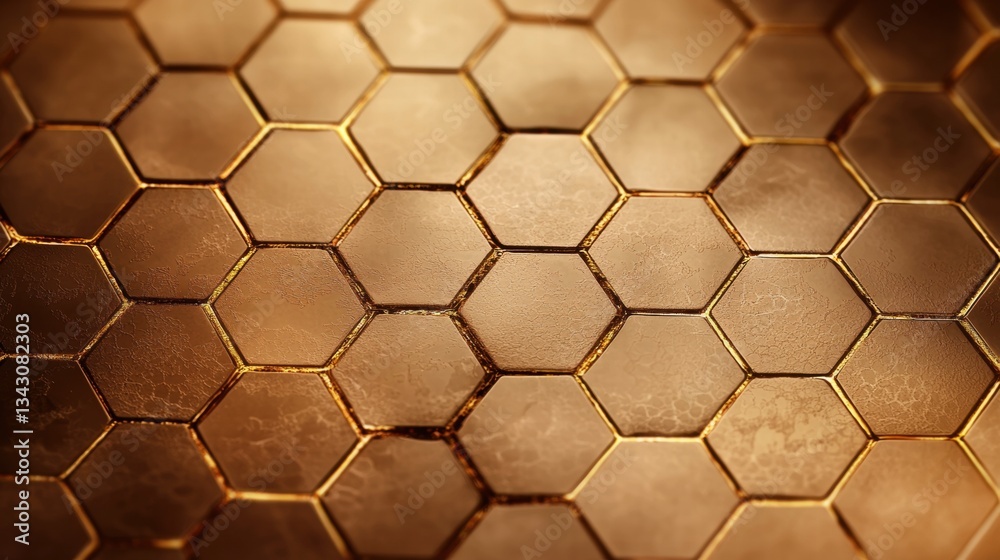 Poster innovative hexagon shape abstract background with interconnected hexagon shapes forming a honeycomb 