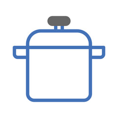 Pot Icon Cooking Food Simple Kitchen Symbol Design