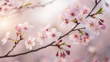 Obraz premium Spring blossom bloom action nature photography floral environment close-up view beauty concept