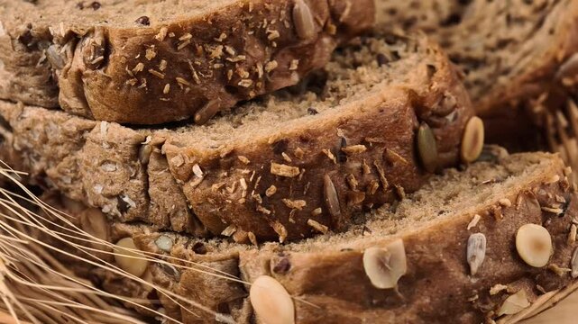 Close-up of whole wheat bread