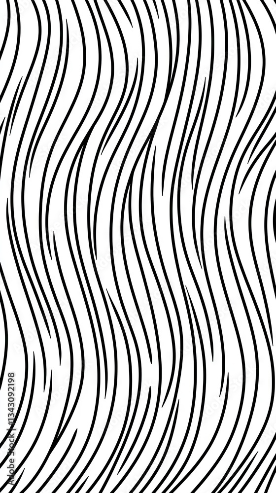 Sticker abstract wavy lines pattern background