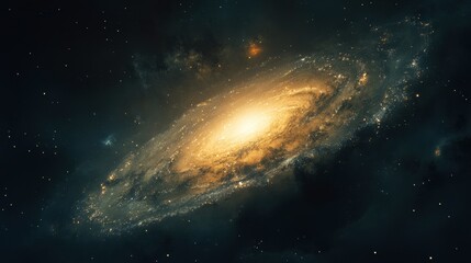 Fototapeta premium Andromeda galaxy in space