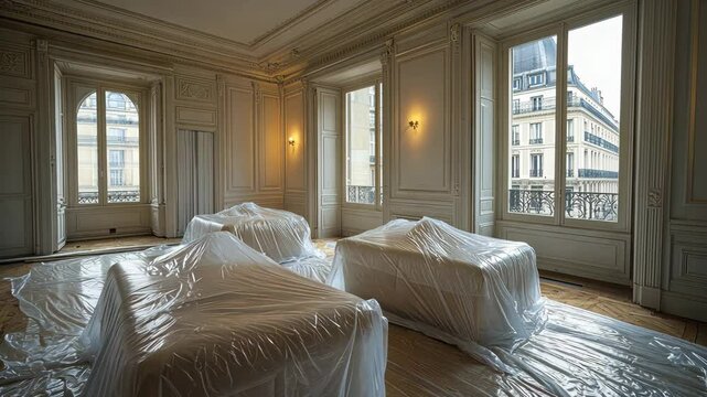 Elegant Parisian Apartment Under Renovation