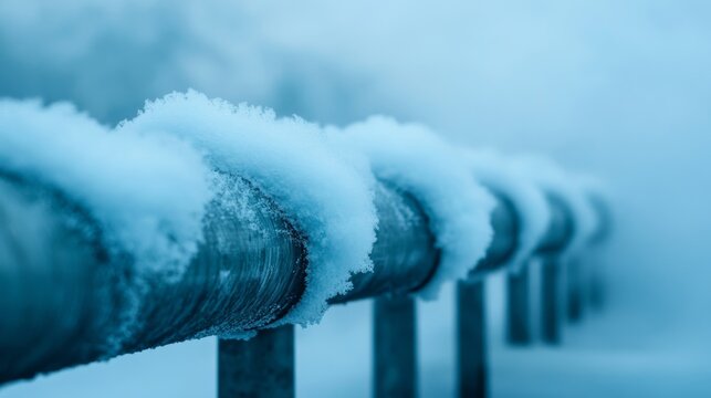Elegant A close up of a cryogenic cooling system showing condensation forming on metal pipes as it maintains sub zero temperatures for quantum processing 