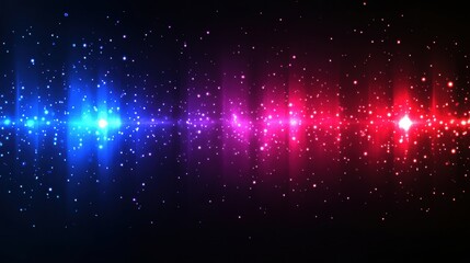 Fototapeta premium Colorful Abstract Background with Bright Stars and Light Effects