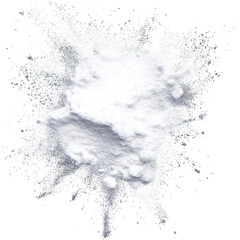 White powder with transparent background " | Transparent PNG --v 6.1