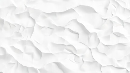 Obraz premium White wrinkly paper scrapywhite light