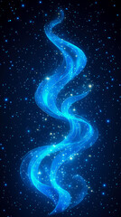 Fototapeta premium Celestial River: Flowing light among stars
