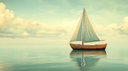 Fototapeta premium Space Brown Wooden Perspective Blue Text Empty Sea