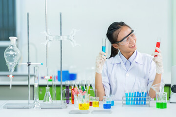 The female scientist's unwavering commitment to innovation was evident as she performed a critical experiment in the lab to refine the effectiveness of new medicine for the industry.