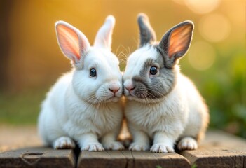 Obraz premium Bunny Portrait – Perfect for Nature & Wildlife Themes