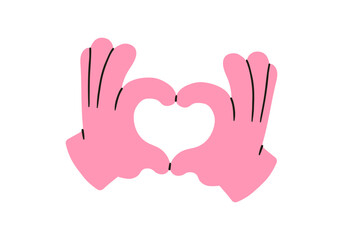 Obraz premium Hand, pointing, leaning, grasping, clenching, holding, different arm action, gesture symbol, different hand gestures, signs shown with palm and fingers isolated on background flat vector illustration.