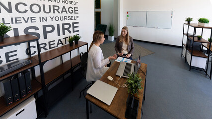 Engaging discussion in a modern office space focused on collaboration and inspiration