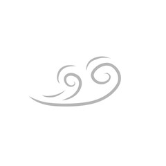 gray wind illustration
