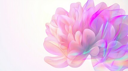 Fototapeta premium Pastel Pink Flower Bloom Soft Artistic Illustration