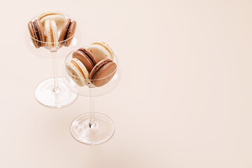 A delightful assortment of fresh macaroons