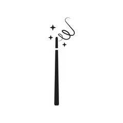 Fototapeta premium magic wand icon logo vector illustration design template