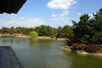 Fototapeta premium Donggung Palace and Wolji Pond, South korea