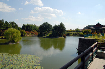 Fototapeta premium Donggung Palace and Wolji Pond, South korea