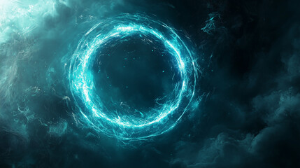 abstract blue background with particles