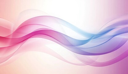 Abstract flowing ribbons in pastel colors