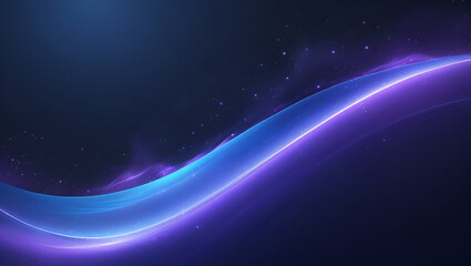 Futuristic Glowing Light Waves with a Cosmic and Abstract Neon Aesthetic