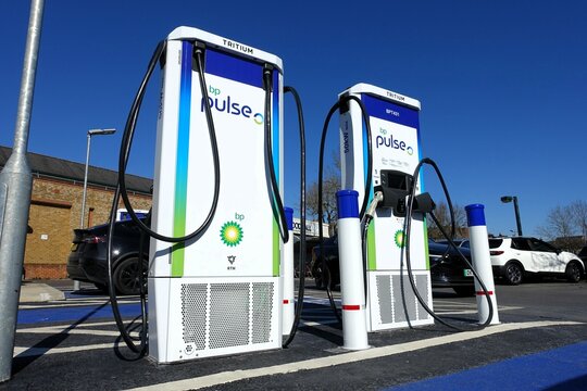 BP Pulse Tritium DC fast chargers for electric vehicles (EVs)