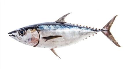 Naklejka premium Bonito Fish: A Detailed Close-up View