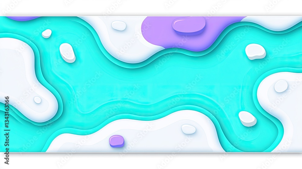 Canvas Prints abstract paper cut background