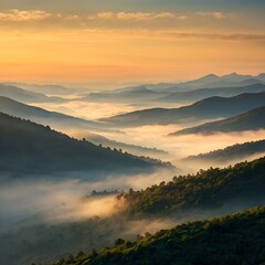 Obraz premium Stunning Natural Landscape: Sky, Mountains, Forests and Waters