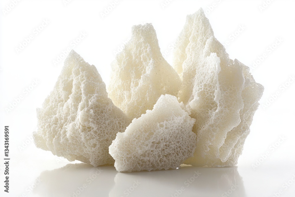 Aufkleber delicate light background showcasing a unique porous texture artful detail of the material surface i