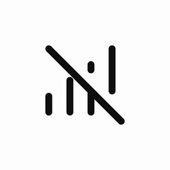 volume mute sound icon vector sign