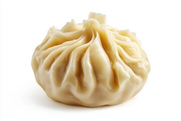 Delicious steamed dumpling on a white surface Asian cuisine culinary art soft focus appetizing close up
