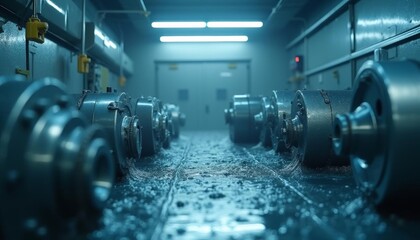 Fototapeta premium The Cold Aesthetics of Precision Industry